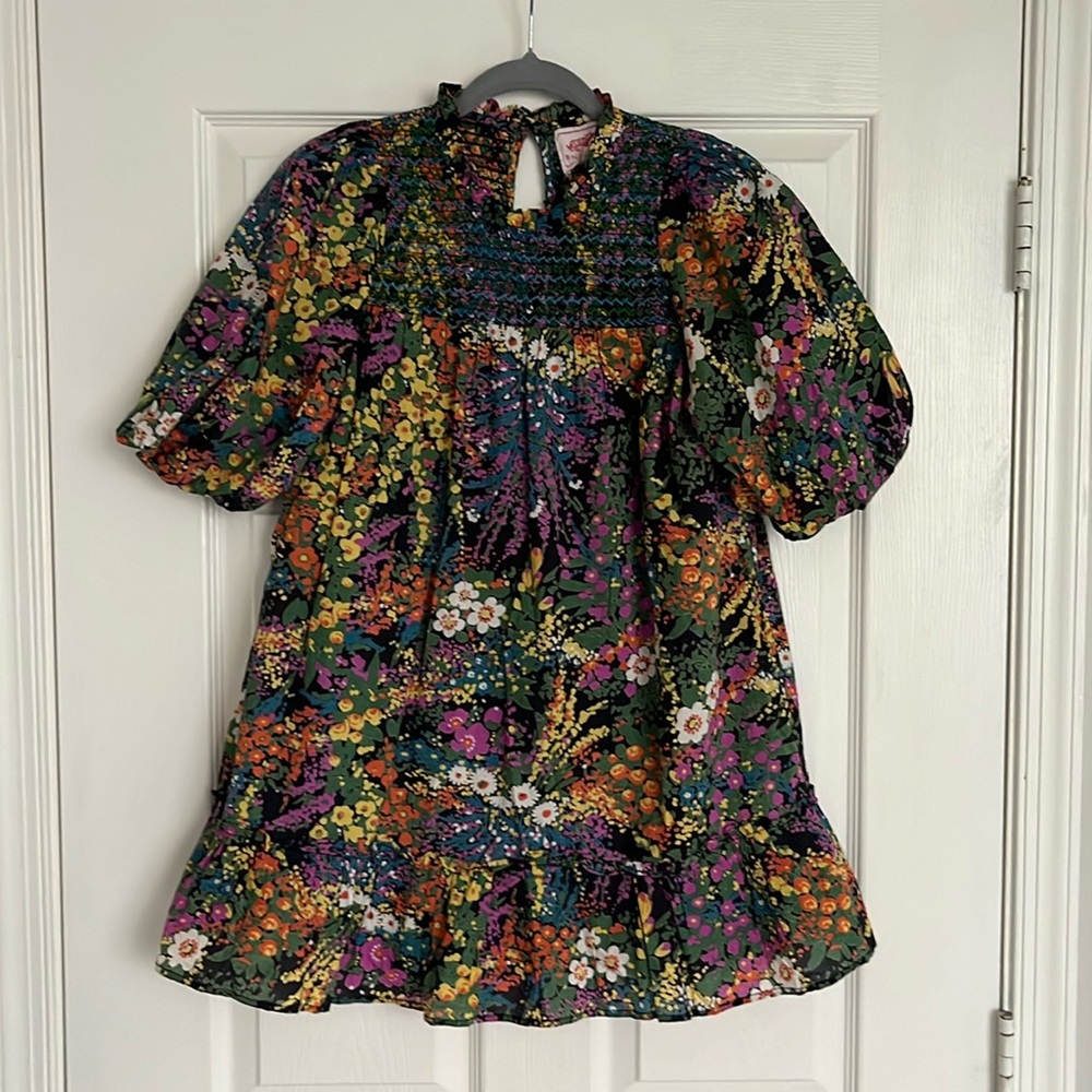 Banjanan Nicole Mini Dress Loki's Garden Black Floral Print - Picture 5 of 12